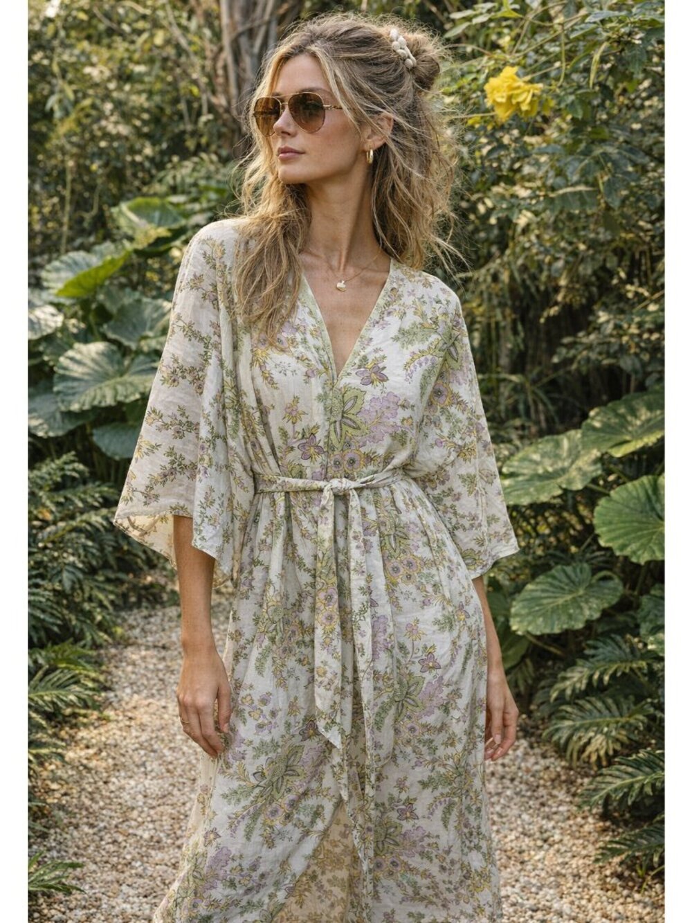 AERIN x D’Ascoli *NEW* Capsule Collection Floral 'Lido' Kaftan